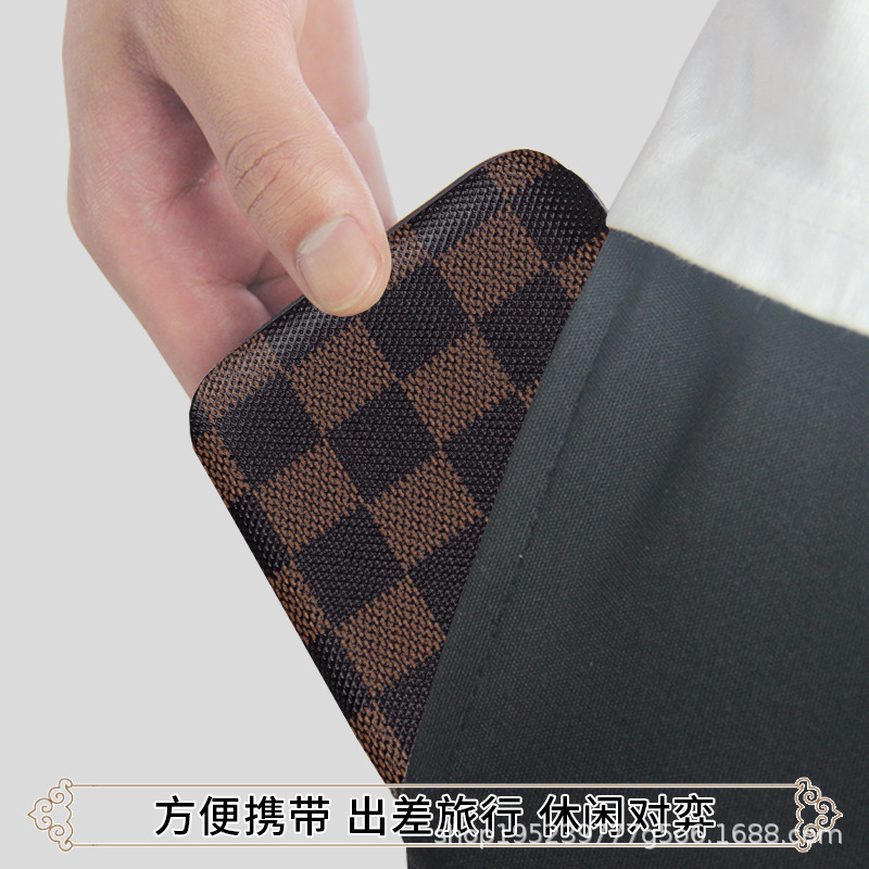 Factory wholesale magnet chess trumpet outdoor mini portable magnetic folding chess Chinese chess Stainless Steel chess