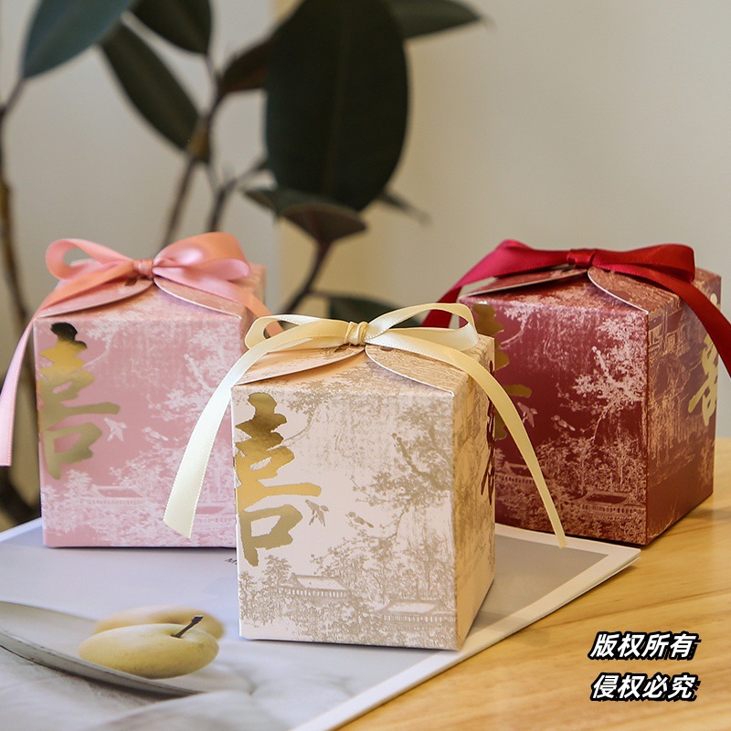 Новая коробка для конфет в китайском стиле, большая подарочная коробка с чернильной живописью