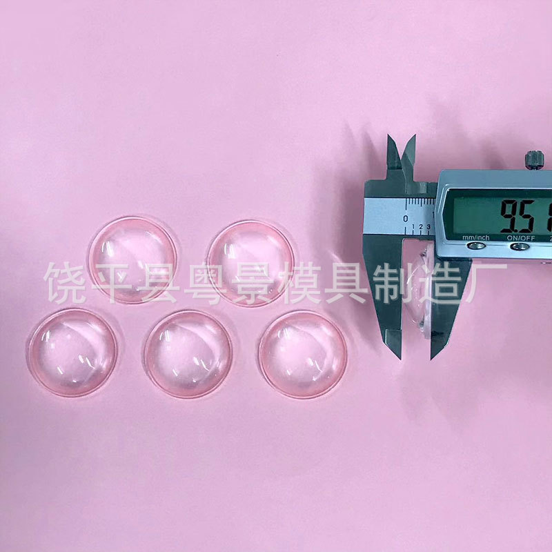 32mm Diameter Optical Plano-Convex Condensing Lens with Edge Lens Circular Single Convex Mirror Headlight Accessories Acrylic