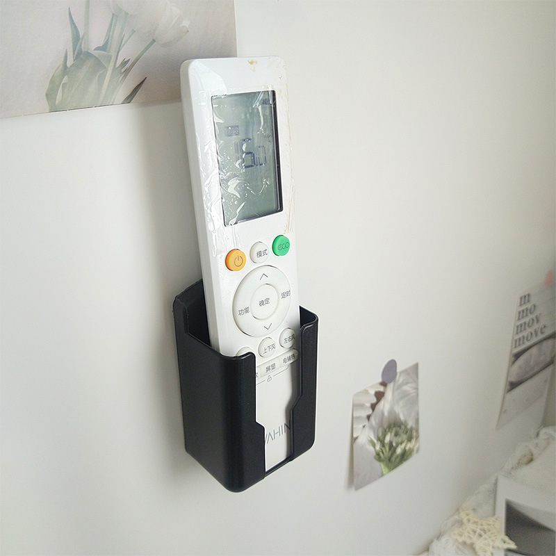 Universal TV fan air conditioner remote control storage box clothes hanger storage wall-mounted desktop mobile phone charging rack