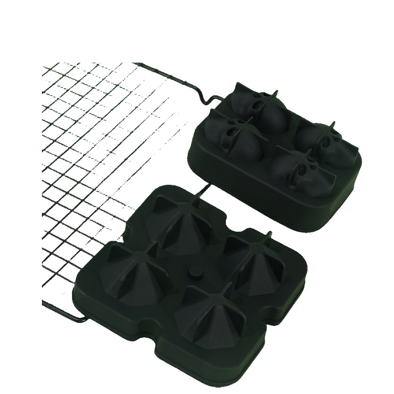 Amazon hot sale 6-piece ice tray suit square ice tray Ice Box 6-hole round ice hockey mold silicone ice tray