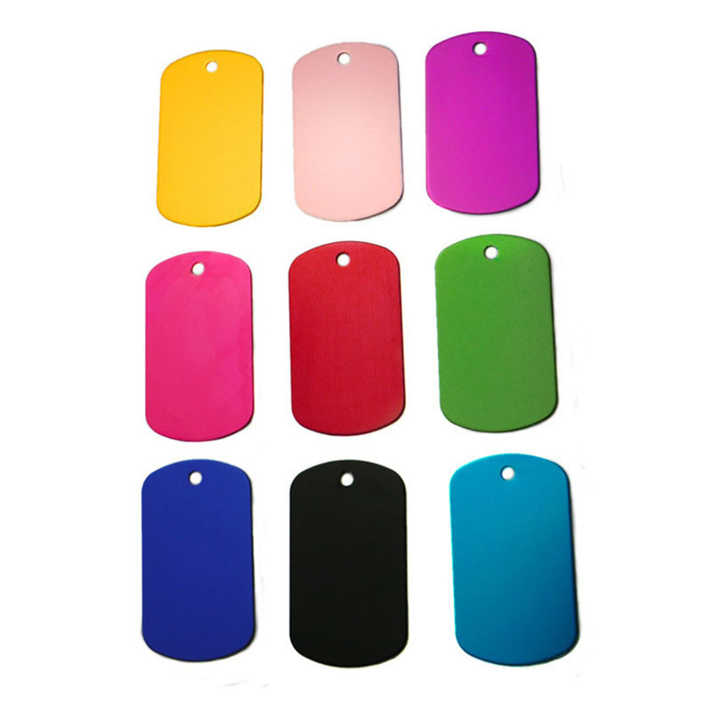 Amazon spot lettering aluminum alloy geometric pendant pet identity nameplate anti-loss collar information listing