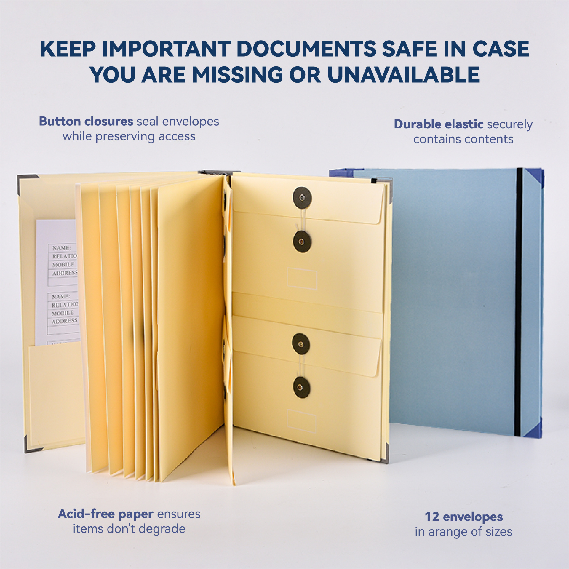 Cross-Border New Product Incaseigomissingbinder Pocket Folder Accordion File Bag Export Storage