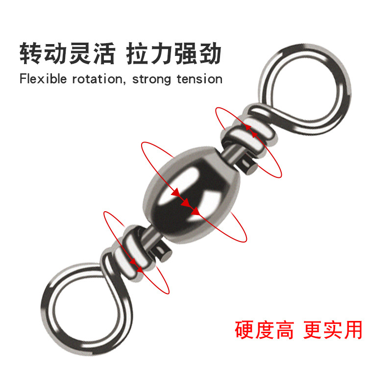 Factory Figure-Eight Ring, Bottle-Type Swivel, Figure-Eight Ring Connector, High-Speed Fast Pin for Foreign Trade, Fishing Gear Accessories