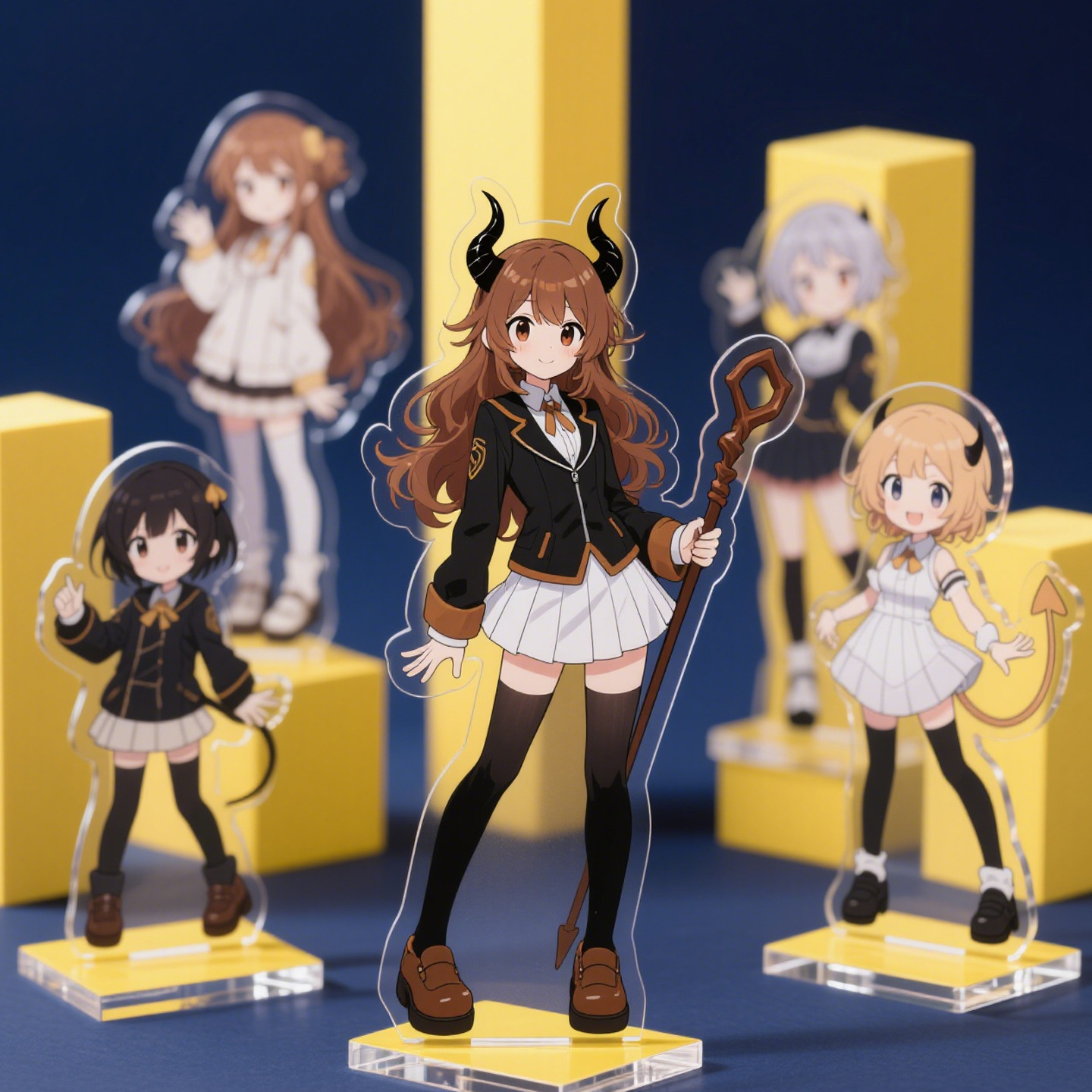 Customized Acrylic Standee, Two-Dimensional Humanoid Desktop Ornament, Celebrity Cartoon Animation Merchandise, Transparent Double-Sided Customization