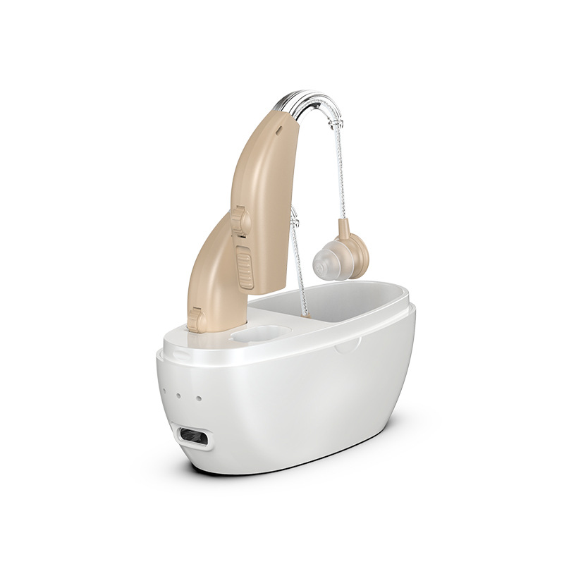 Spot Hearing Aids for the Elderly Sound Amplifier Behind-The-Ear Sound Collector Hearing Aids Charging Compartment Accessories Wholesale