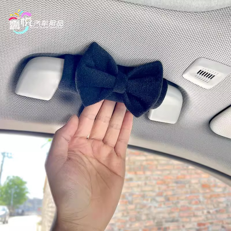 Car Roof Handle Protective Cover Car Door Handle Cover Cute Co-Pilot Decorative Bow Roof Handrail Cover