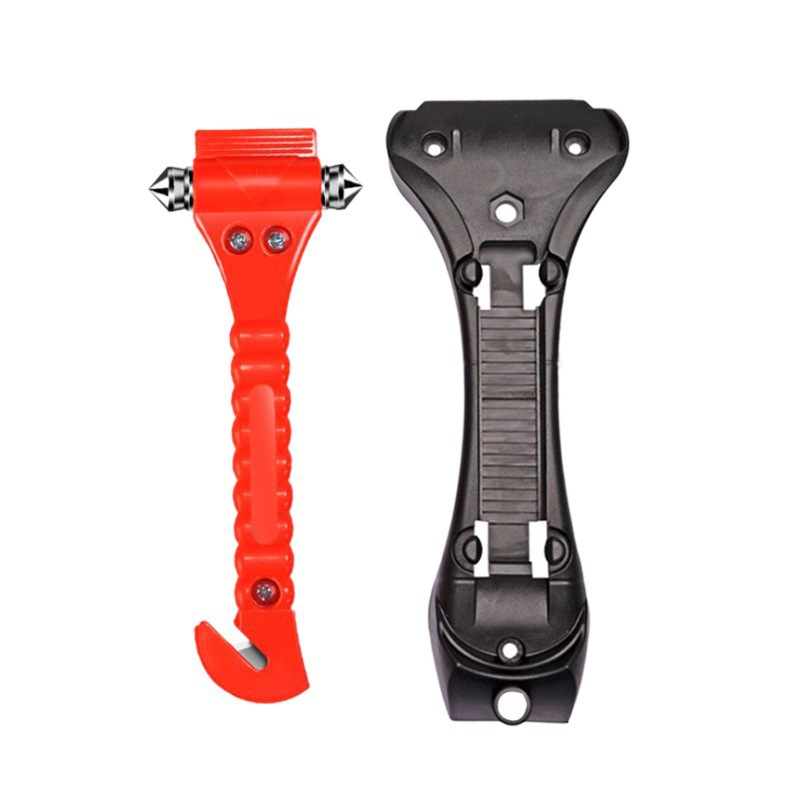 Car Safety Hammer Emergency Window-Breaking Tool for Tempered Glass, Fire Rescue Hammer, Multi-Functional Escape Hammer