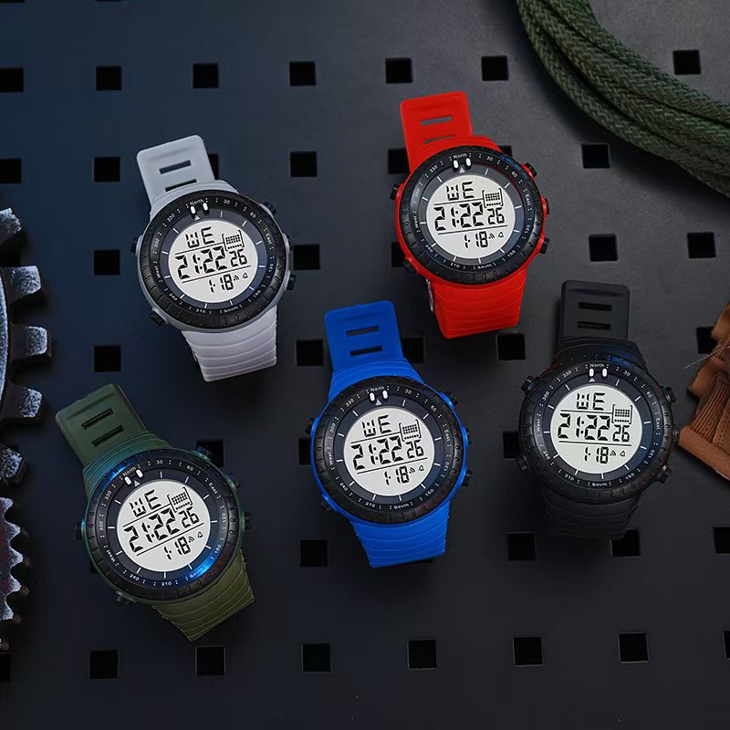 Watches Cross-Border Outdoor Sports Electronic Watch Dial Personalized Waterproof Men's Foreign Trade Amazon Men's Large Electronic Watch