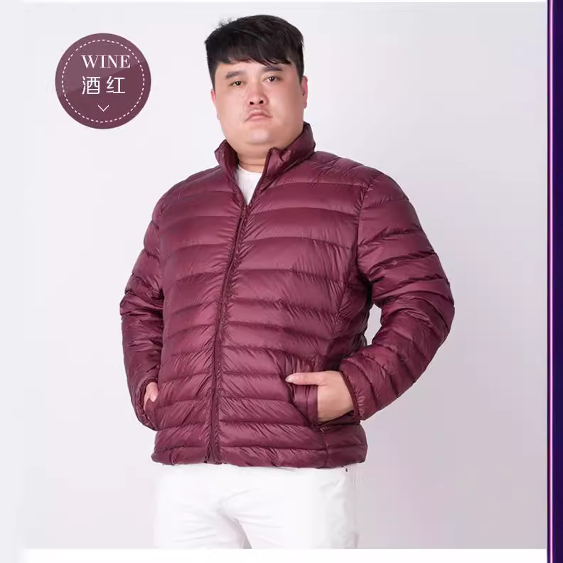 Spring Autumn Winter Three Seasons Super Large Size Light Down Jacket Short Men's Ultra Light Thin Down Jacket Yrf