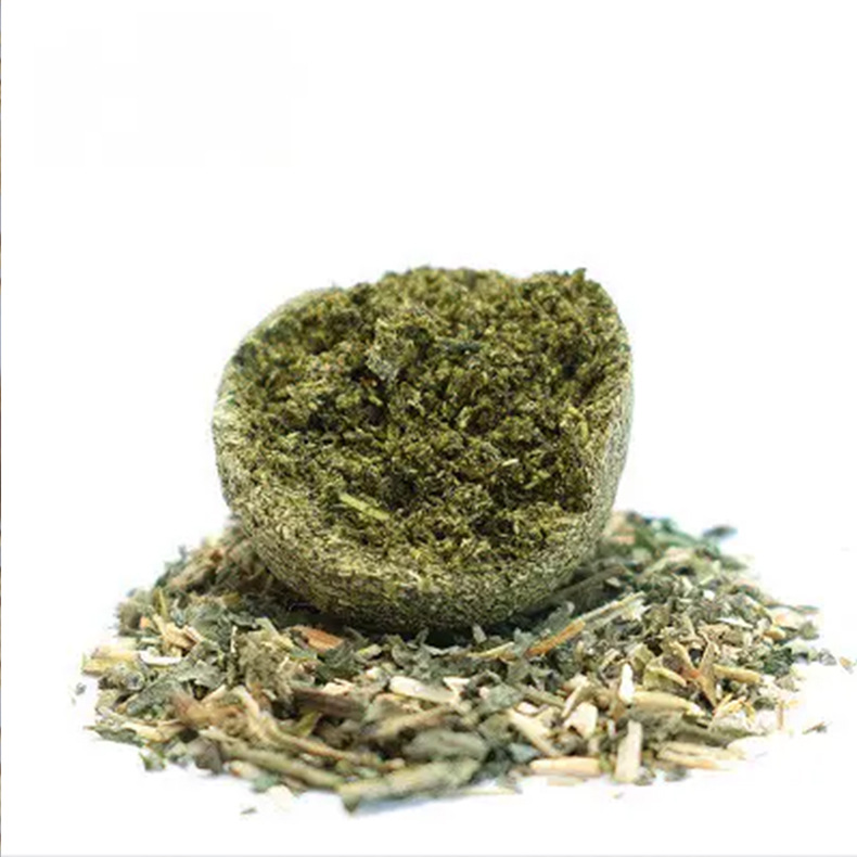 Funny cat ball bite-resistant self-Hi relieving stuffy molar toy catnip ball insect gall fruit teeth cleaning cat sound toy cat grass