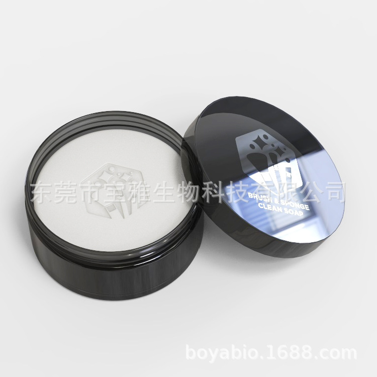 Customized Export Classy Packaging Makeup Brush Cleaning Soap Makeup Brush Decontamination Soap Beauty Egg Puff Cleaning Soap