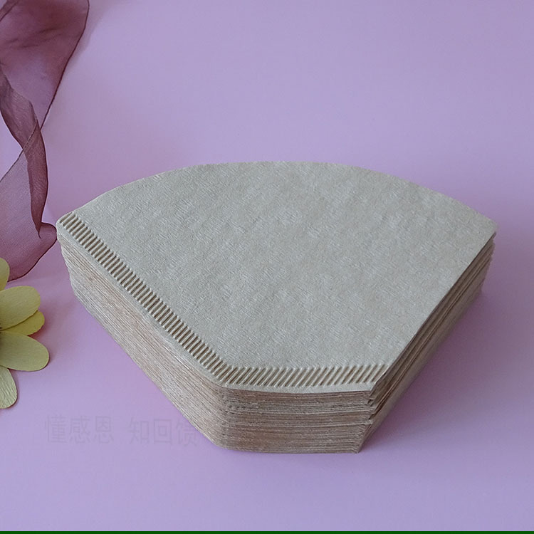 Coffee machine filter paper 100 hand punch V60 drop filter cup filter paper coffee pot filter paper U102 fan-shaped coffee filter paper
