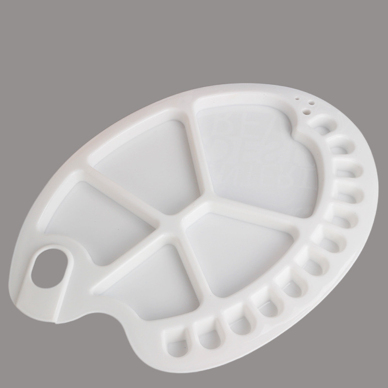 Cross-border art plastic palette small plum blossom palette small feet palette 6 holes 10 holes round palette