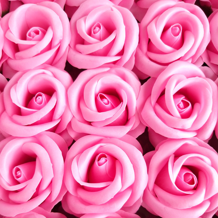 Directly from the Manufacturer, Four-Layer Soap Flower Heads, Rose Bouquet, Four-Layer Soap Flower Heads, Ready for Sale