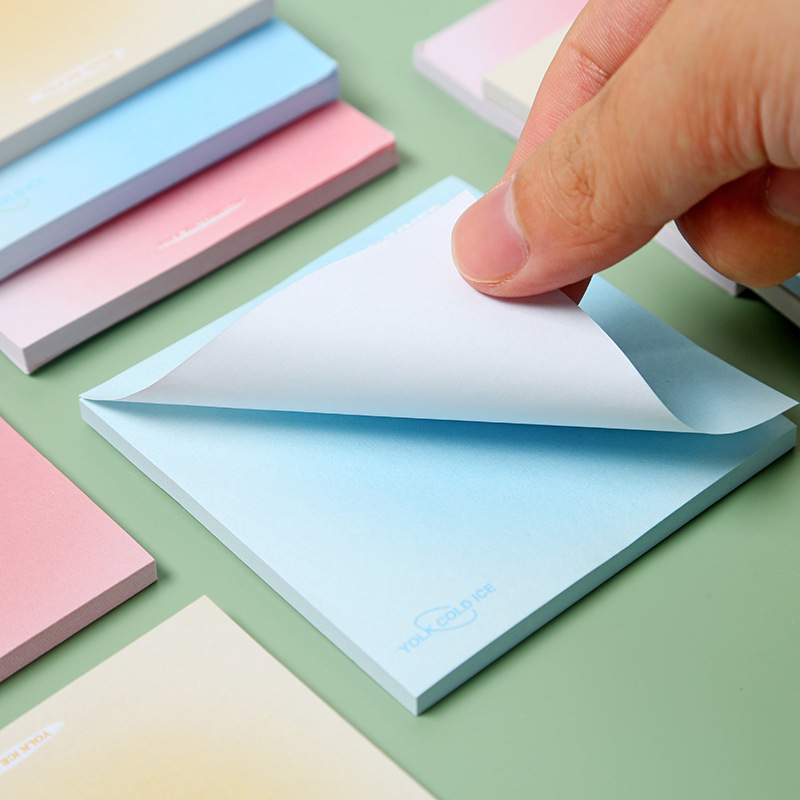 Super Sticky Colorful Macaron Sticky Notes Customized Student Creative Tearable Note Paper Message Stickers Office N Times Stickers