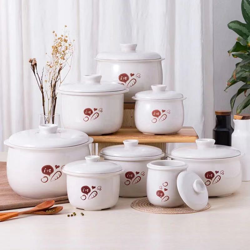 Кастрюля для тушения Bear, керамический внутренний контейнер, водонепроницаемая кастрюля, кастрюля для супа, большая емкость, оптовая продажа
