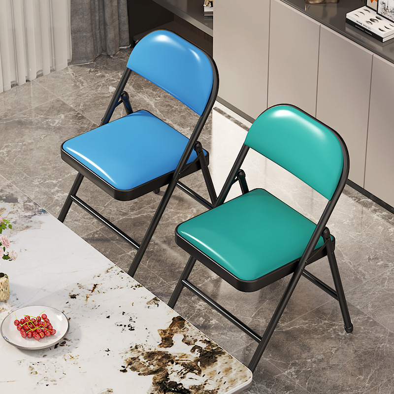 Simple Folding Chair Backrest Chair Conference Chair Household Stool Computer Chair Office Chair Portable Dormitory Chair