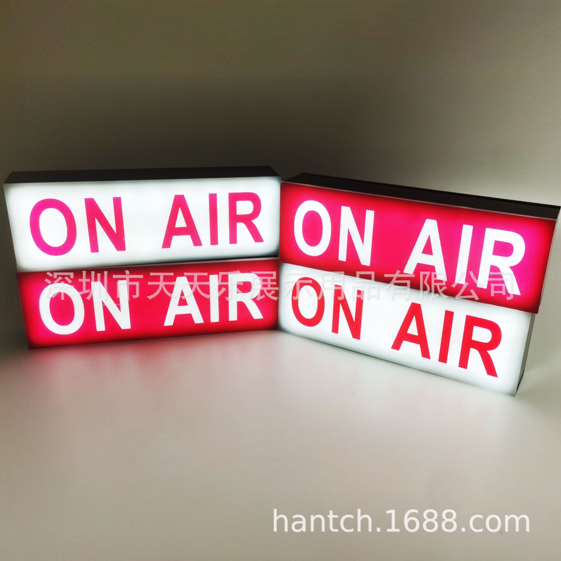 Live on Air Light Sign Rechargeable Acrylic Light Box Led Light Box Desktop Ogo Light Box Square Column Light Box