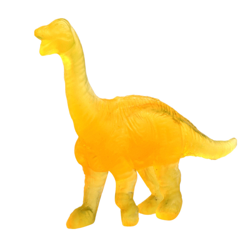 Cross-Border Pvc Transparent Small Dinosaur Kidsren's Toys Archaeological Excavation Crystal Transparent Small Dinosaur Sugar Accessories Wholesale