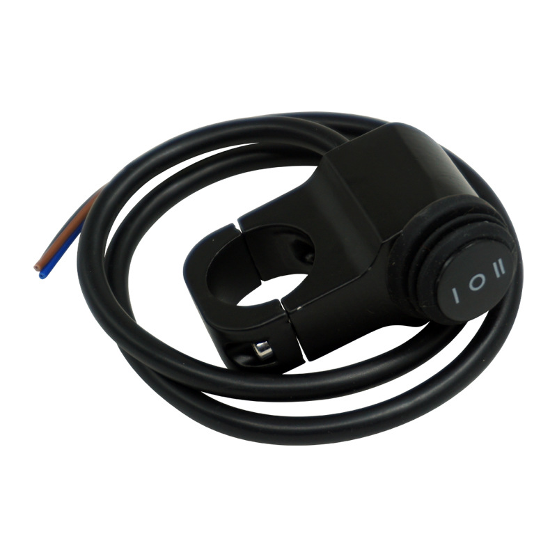 Motorcycle Aluminum Alloy Modified Switch Headlight Spotlight Double Flash Steering Waterproof One in Two Out Switch Three Lines Universal