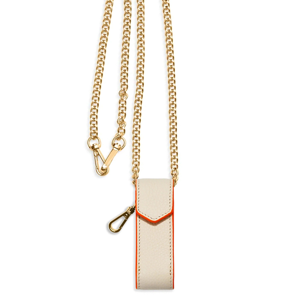 Custom Pu Leather Perfume Atomizer Case with Gold Clip Travel Spray Holder Compact Lipstick Pouch Portable Lipstick