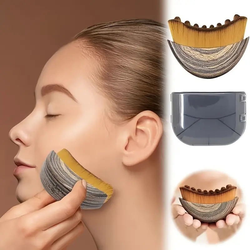 Cross-Border Lymphaticrfacebrush Lymphatic Contour Facial Brush Cleaning Brush Massage Eye and Neck Care Brush