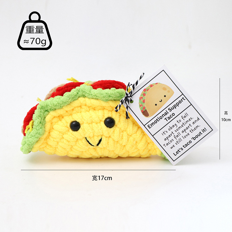 Amazon Cross-border Finished Wool Crocheted Doll Handicraft Doll Ornaments Small Potted Woven Doll Vegetable