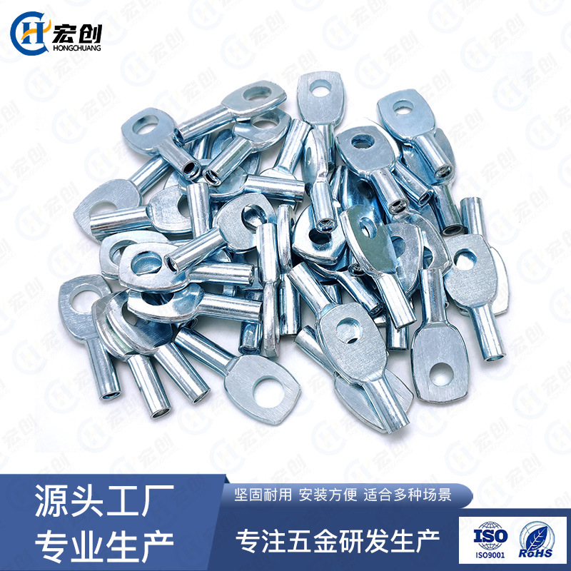 Diamond-Shaped Fish-Eye Terminal Wiring Terminal Rope Anti-Fall Line Lighting Hanging Rope Steel Wire Rope Industrial and Mining Lamp Safety Rope