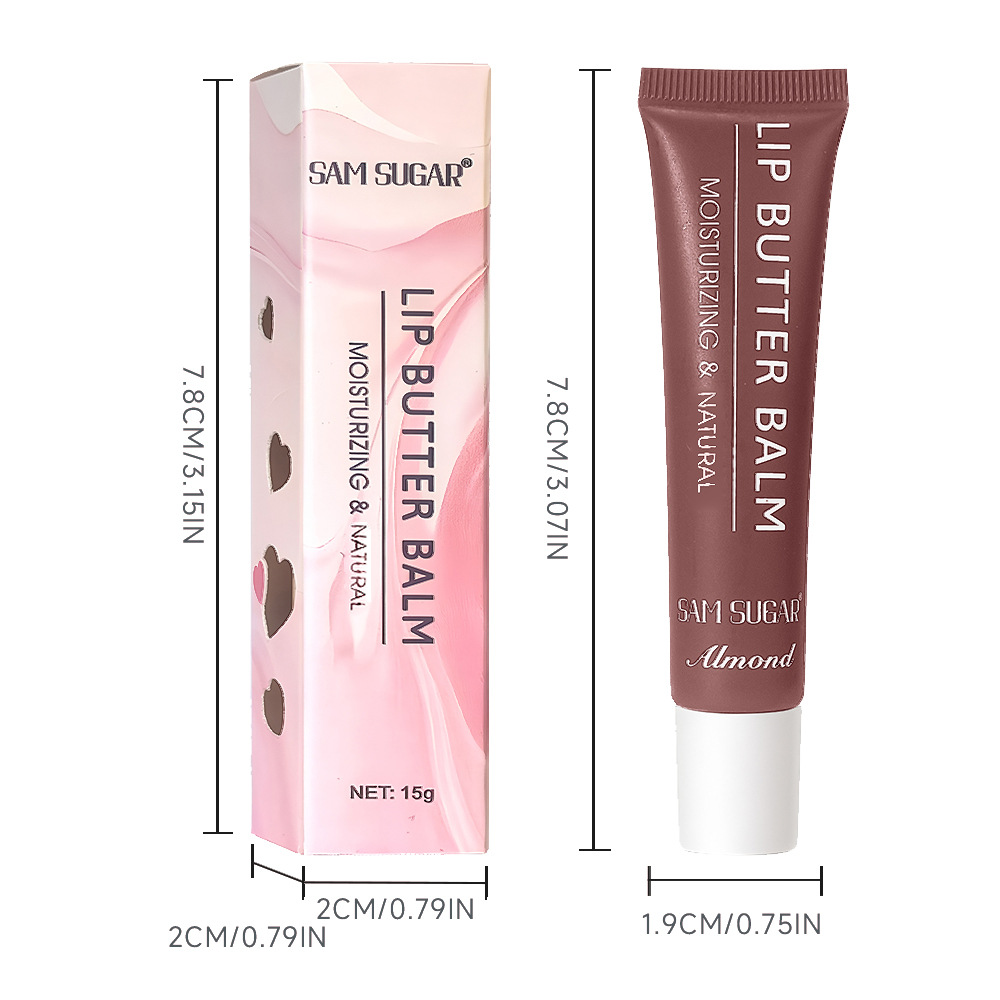 SAM SUGAR5 Color Hose Moisturizing Butter Lip Balm Moisturizing Mirror Lip Glaze Liquid Red Lip Makeup Cross Border