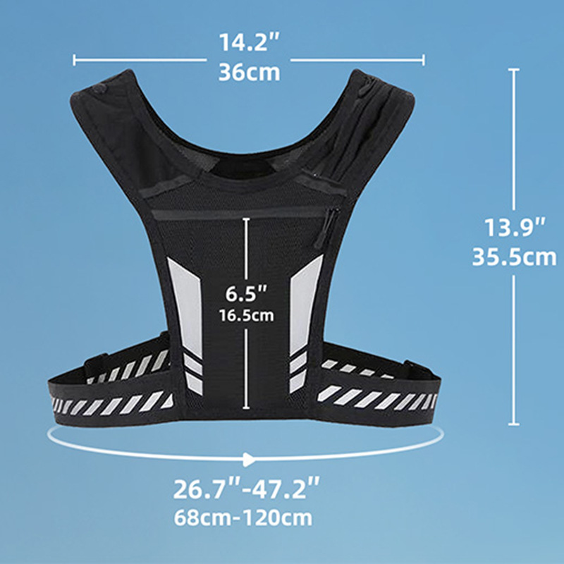 Running Cycling Backpack Water Bottle Backpack Sports Vest Breathable Mesh Vest Outdoor Sports Mobile Phone Backpack