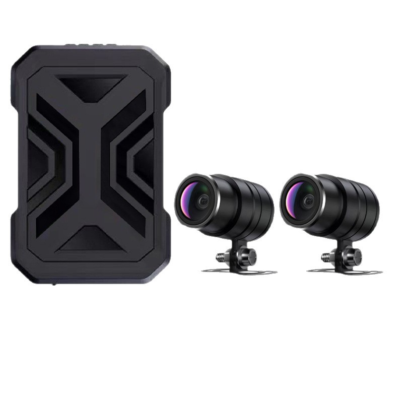 Motorcycle Driving Recorder, Electric Vehicle/Motorcycle Special Riding 1080 High-Definition Front and Rear Dual-Camera Panoramic New Model