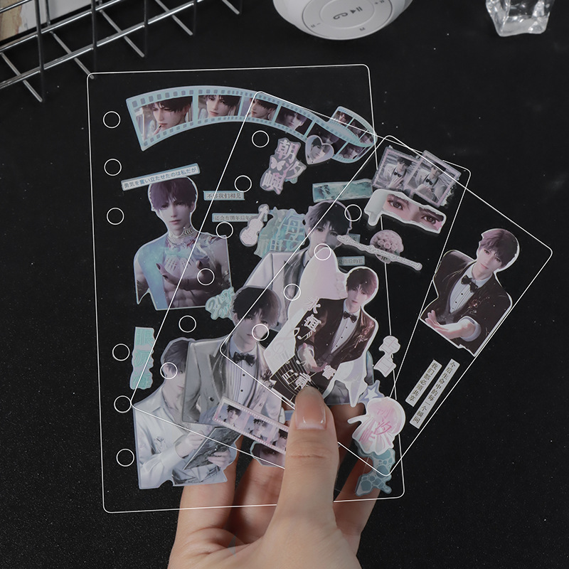 Pet Transparent Loose-Leaf Divider M5A6A7 Protective Pad Notebook DIY Pad Card Album Bezel Inner Page Wholesale