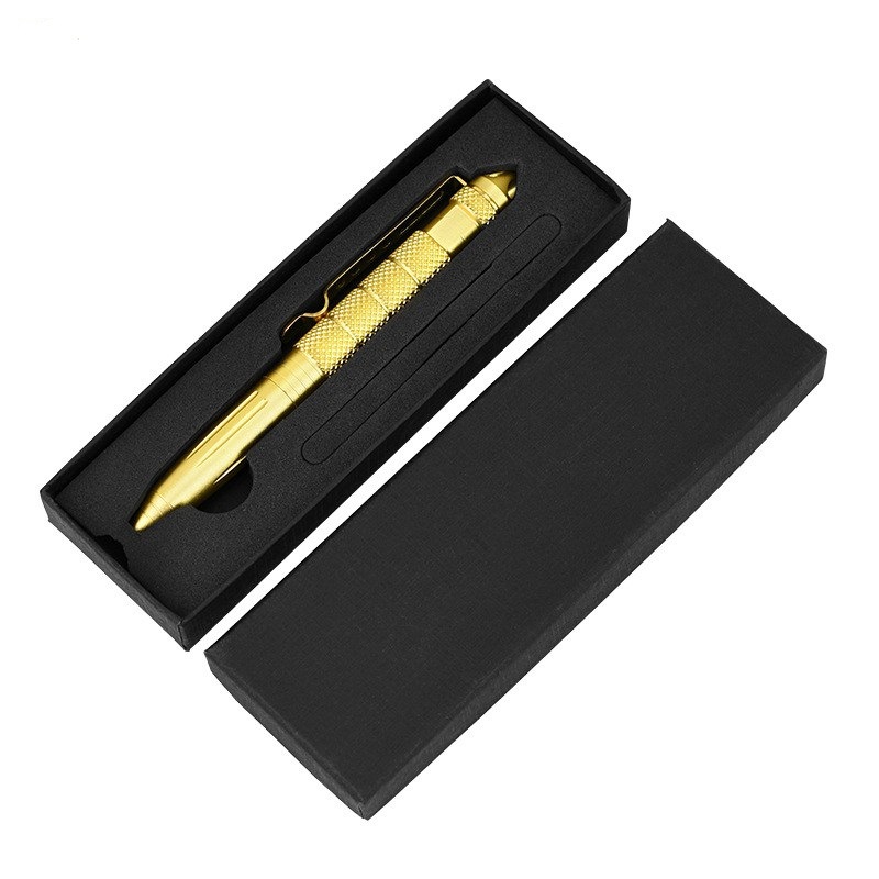 B2 Self-Defense Pen Broken Window Pen Tungsten Steel Head Tactical Pen Multi-Functional Survival Signature Pen Outdoor Portable Protective Pen