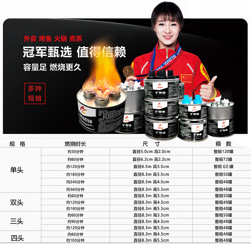 Factory straight hair skewers pot green oil outdoor camping buffet heat preservation heating mineral oil