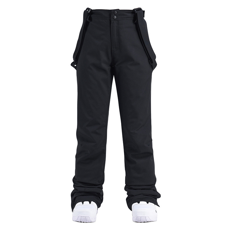 New Style Ski Pants for Men and Women, Single Board and Double Board Windproof and Waterproof Removable Elastic Waist Thickened Warm Cotton Pants for Men Wholesale