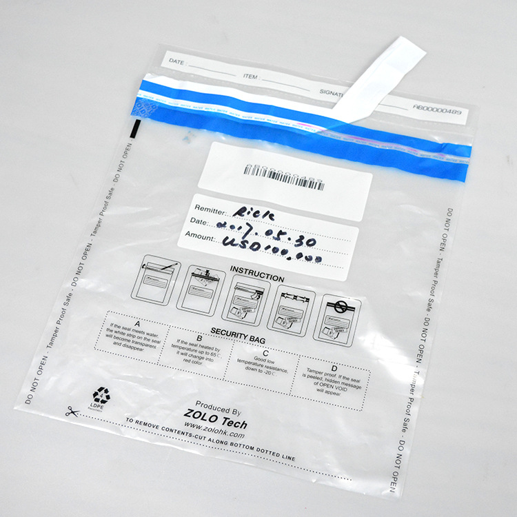 Amazon Deposit Anti-Counterfeiting Bag Customized Size Content Tamper-Proof Opaque Disposable Sealed Bag