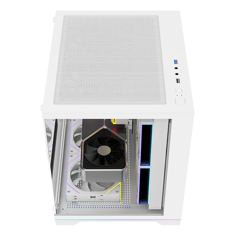 Atx Sea View Room Chassis Cool E-Sports Internet Cafe Glass Desktop Computer Game E-Sports Room Computer Chassis Wholesale