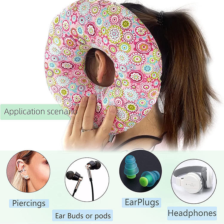 Hollow seat cushion lumbar support ear hole repair medical ear donut ear protection pillow side sleeping pillow