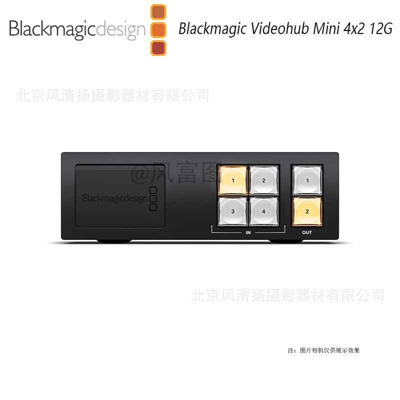 Bmd Videohub Mini 8X4 12g Compact Zero Latency Video Matrix Video Frame Alignment