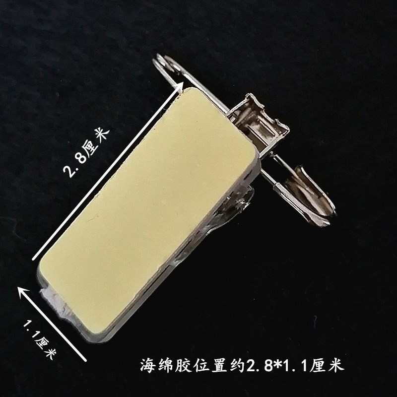 Card Holder Clip Work Badge Badge Holder Factory Brand Pin Clip with Glue Can Be Pasted Badge Holder Work Badge Card Holder Clip
