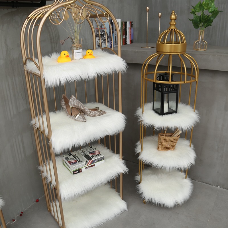 Toilet Sink Silk Green Double-Sided Oval Red Embossed Ins Opening Entry Door Mat Log Shu