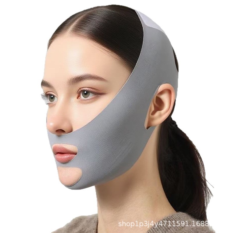 Cross-Border Drop-Shipping Shaping V-Face Sleep Mask to Remove Nasolabial Folds, Lifting Bandage Mask, Breathable Elastic Tightening Chin