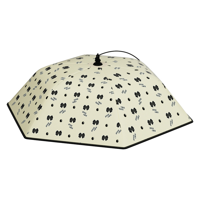 New insulated vegetable cover food cover rice foldable household dining table dustproof fly-proof dining table cover leftovers umbrella cover