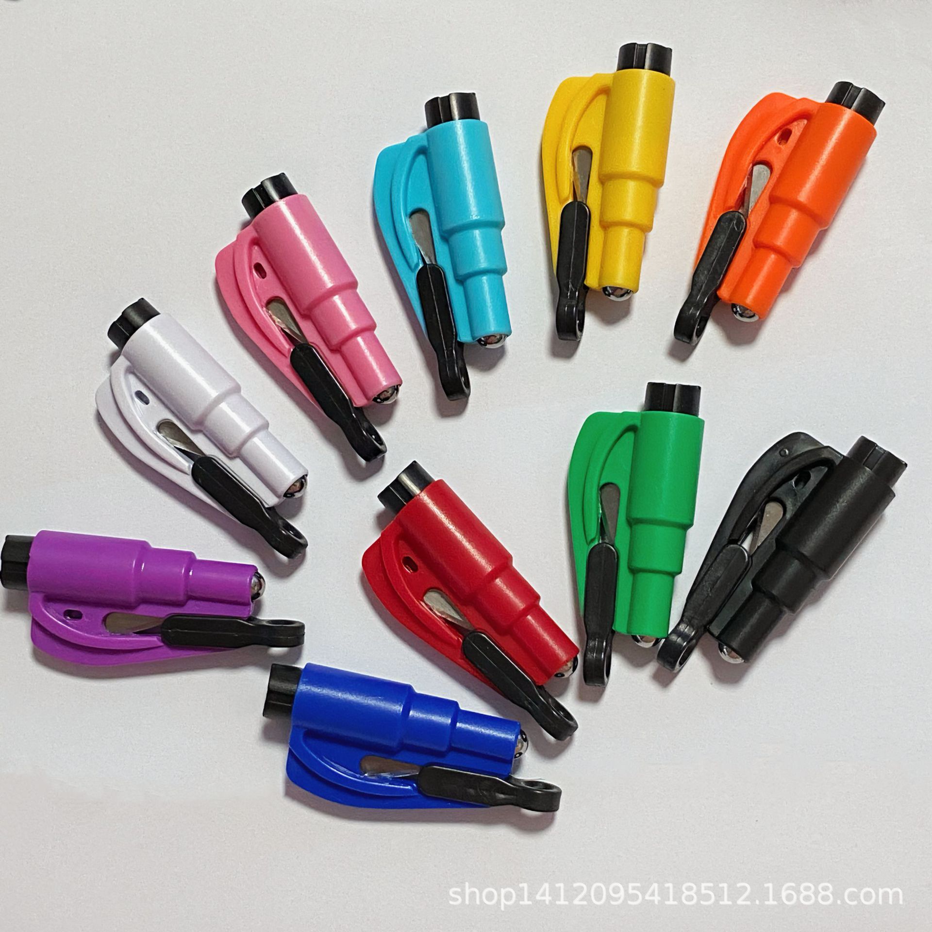 Фабричная оптовая безопасность молоток два в одном мини разбиватель окон автомобильный ключ молоток для жизни разбиватель окон