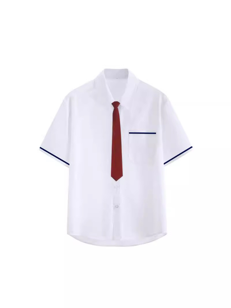 The same South Korea uniform class uniform college style white short sleeve shirt female JK uniform suit