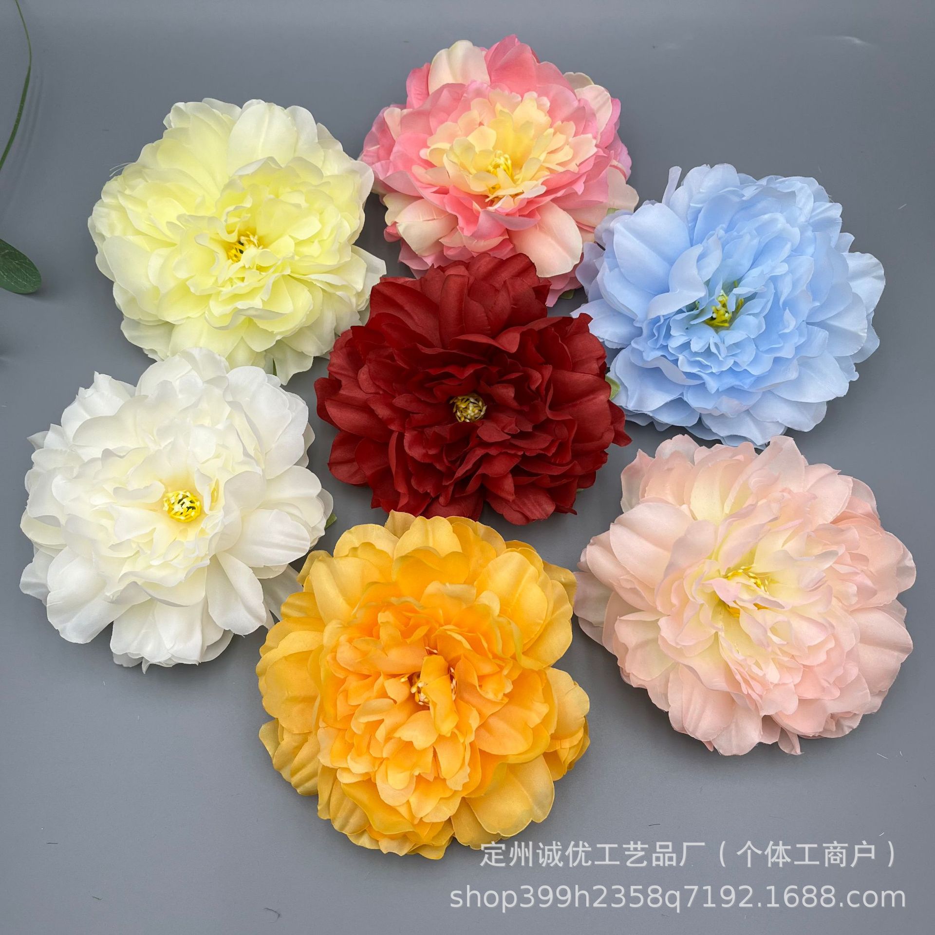 New simulation peony flower diy handmade wreath decoration wedding hotel flower wall silk flower flower factory wholesale