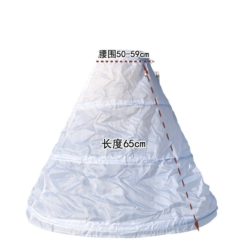 Steel ring children's skirt catwalk host stage performance outfit lining skirt princess skirt children's three-ring lining skirt