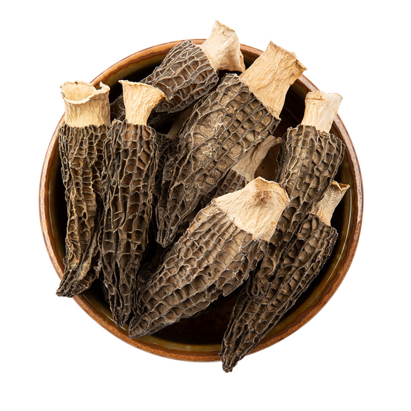 1 Yuan Per Piece, Selected Dried Morel Mushrooms Wholesale, Whole Box, 5-7 Size, Yunnan First Harvest New Morel Mushrooms