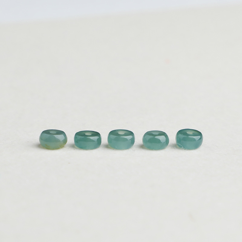 Natural A Goods Jade Guatemala High Goods Jade Bracelet Accessories Abacus Beads Old Beads Ice Old Blue Water